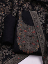 Pashmina Woven Design Unstitched Kurta With Pant & Dupatta